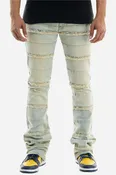 Paneled Skinny Flare Jeans - Stacked Flared Fit