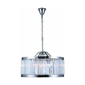 28" Greenwich 8 Light Crystal Chandelier - Polished Nickel