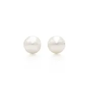 6-6.5mm Round Pearl Stud Earrings — Stucchi Jewelers