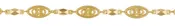 FL48 - 6mm PermaGold Fancy Bar Link