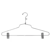 16" Steel Combination Hanger w/ Vinyl Cushion Clips and Loop Hook