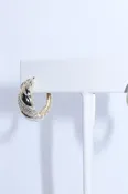 Spiral CZ Hoops