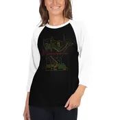 All of Minnesota 3/4 Sleeve Raglan Shirt