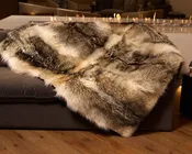 Alaskan Timber Wolf Blanket