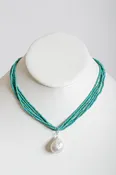 5-Strand Turquoise Bead Necklace