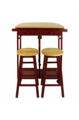 Breakfast Cart with Drop-Leaf Table