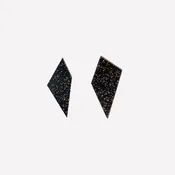 Medium Bronze Glitter Shard Earrings