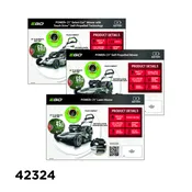 11 in. H X 14 in. W Mower POP Card Set Acrylic