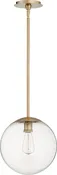 12" CLR GLOBE PEND - AGB