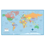 Beginners World Wall Map Grades K-4