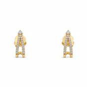14k gold .04 ct natural diamond earrings