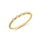 Diamond Drops Ring - Gold 'N I