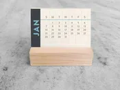 2027 Mini Desk Calendar, Grid