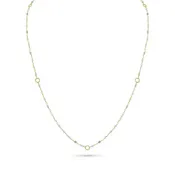 aquamarine sloan delicate layering necklace,<br>in 18k yellow gold,<br>22 inch