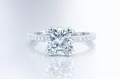 "The Classic" - Cushion Cut Lab Diamond Ring, Center Stone 2ct - 7.5mm — L.Trapp Jewelry Design