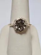 10K Gold Ring Octagon Gemstone 3.5g