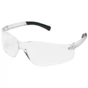 MCR BK010 Notched Frameless non slip temple Safety Glasses [12 PACK]