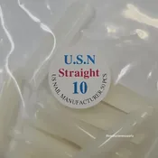 All USN Straight Natural Nail Tips Refill – 50 Piece Bag