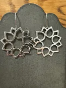 Silver Tear Flower Lotus - made to order — K. DiResta Design