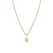 14K DIAMOND NUGGET BOX CHAIN NECKLACE