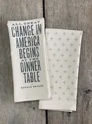 All Great Change... Ronald Reagan Quote - Kitchen Towel