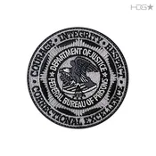 BOP Badge Patch – Small Subdued Grey