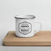 Otto Link Modern Logo Enamel Mug — JJ Babbitt Company