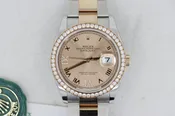Rolex Datejust 36 126281RBR Rose Roman IX Diamond Dial Oyster Band Full Set 2021
