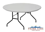 60″ Round Poly Table