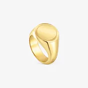 14mm 18K gold vermeil Signet ring TOUS Basics
