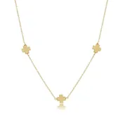 15" Choker Simplicity Chain Gold Sig. Cross