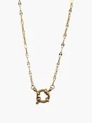 Carabiner Round Spring Ring Lip Chain Necklace