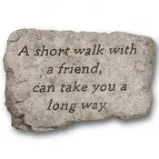 10" Garden Stone - A Short Walk With