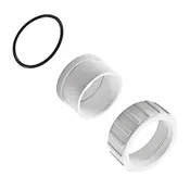 2 in. Pump Union Nut & Slip Tailpiece - White