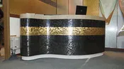DSP 8 x 8″ Small Piece Mosaic Brushed (randomized) Black