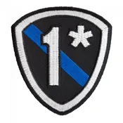 1* Thin Blue Line Police Shield Patch