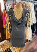 Alexander McQueen Gray Cashmere Blend cowl neck Body Con Dress, Size S