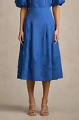 Appliqué Detail Skirt - Cobalt