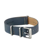 20mm Leather Slip-Thru Double Layer Strap