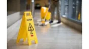 WaveBrake® "Caution Wet Floor" Sign, 2 Sided, 26", Yellow SKU: FG611277YEL