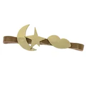 atsuyo et akiko serendipity leather headband gold