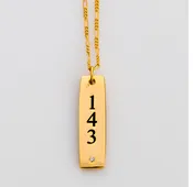 143 Forever Gold Vertical 1 stone