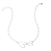 2 Sideways Hearts Necklace