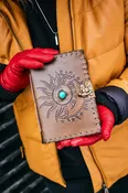 Sun/Moon Leather Journal — Hide Out Leathers
