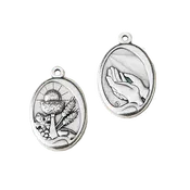 1.06" Silver Plated First Holy Communion Medal