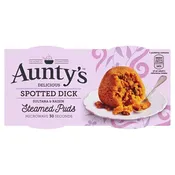 Aunty's Spotted Dick Steamed Puddings 2pk x 6