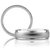 14 KARAT WHITE GOLD GENTS BAND – 2384G