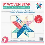 8 Inch Woven Star Foundation Papers-It's Sew Emma