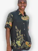 Antique Crane Men’s Silk Shirt