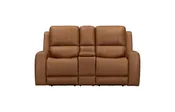 Belmont Lyric Caramel Zero-Gravity Power Loveseat